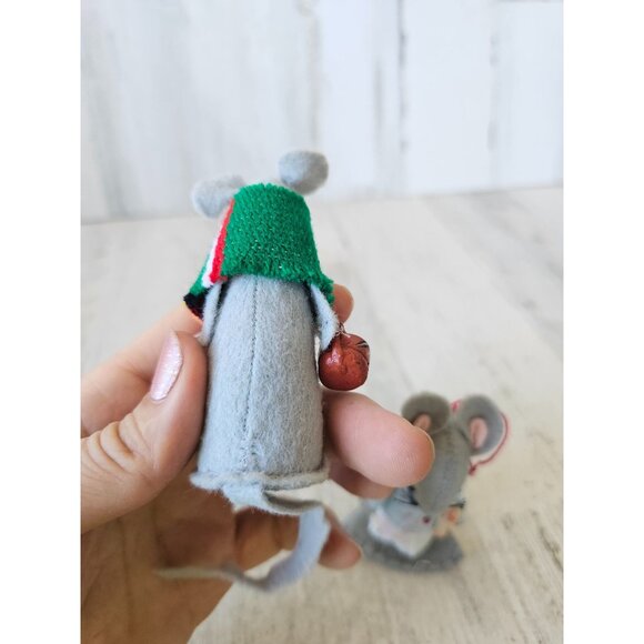 Vintage felt mice dentist Mexico Mexican decor mouse - Picture 6 of 14